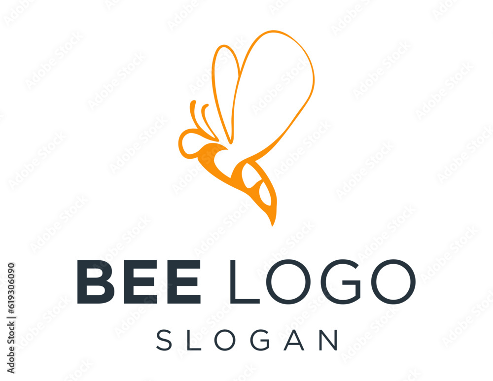Logo design about Bee on a white background. created using the CorelDraw application. Logo design about Bee on a white background. created using the CorelDraw application.