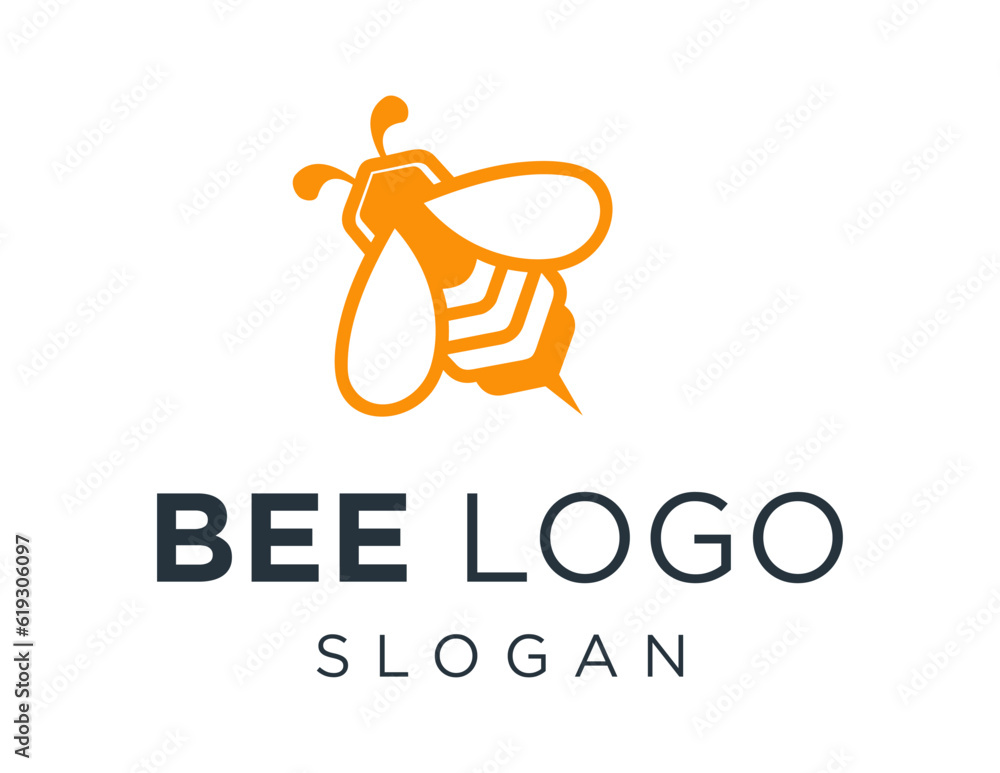 Logo design about Bee on a white background. created using the CorelDraw application. Logo design about Bee on a white background. created using the CorelDraw application.