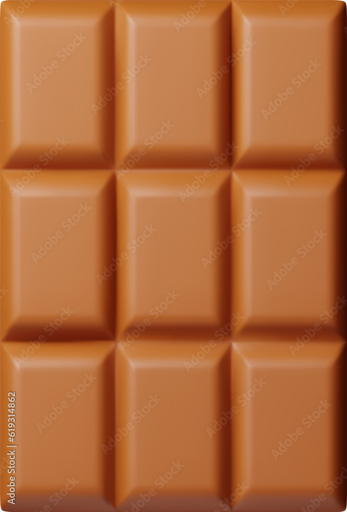Fototapeta premium 3D Milk Chocolate Bar