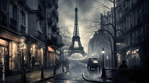 Nostalgia for old Paris France