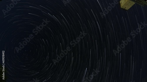 Wallpaper Mural star trails shot on action camera,European sky night panorama time lapse
 Torontodigital.ca