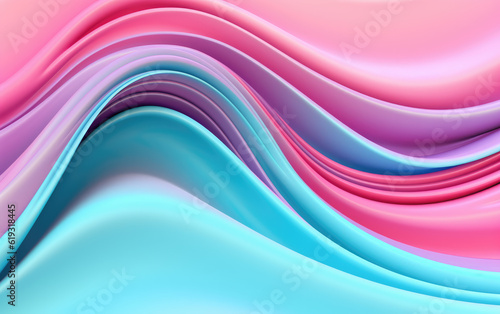 Paste Colors Volumetric Wavy Abstract Background