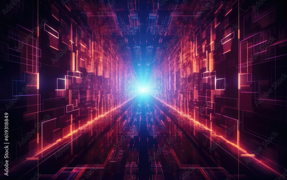 Hi-Tech Concept Digital Abstract Background Hi-Tech Concept Digital Abstract Background