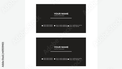 Modern Business Card - Creative and Clean Business Card Template.Modern and simple business card design green and white business card design professional business card template.
