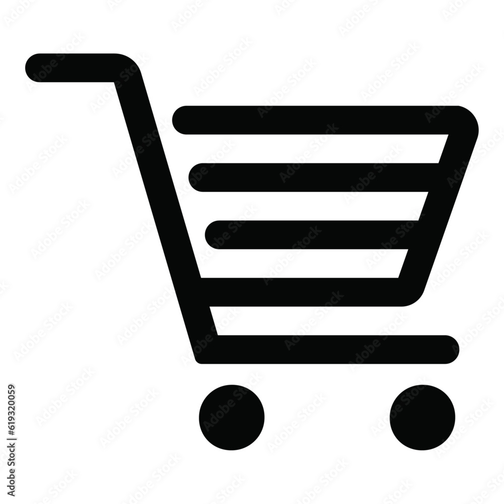Trolley or Shopping cart icon for apps and websites. Trolley or Shopping cart icon for apps and websites.