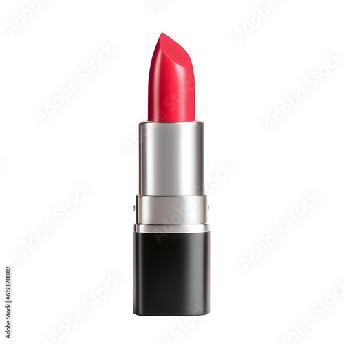 Beautiful red lipstick. Makeup realistic cosmetic vector illustration isolated
