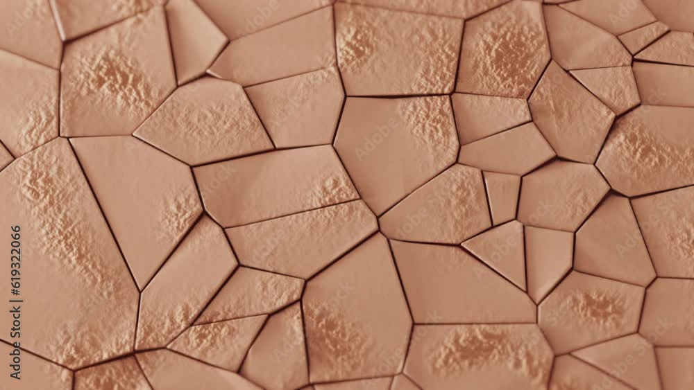 Skin issues Aging, Sun exposure, Damage - 3D Render Animation - Skin cells with some visible damage Skin issues Aging, Sun exposure, Damage - 3D Render Animation - Skin cells with some visible damage