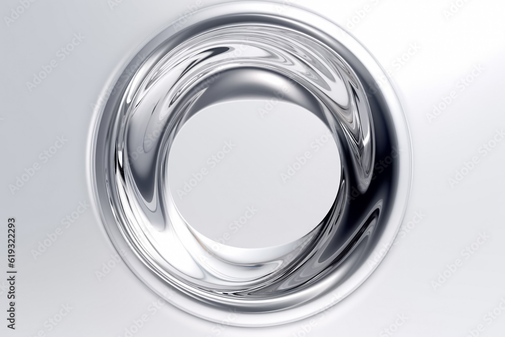 Silver circle with shadow isolated on smoke grey background. Shiny silver circle for any Shinning Luxury product package Graphic. Generative AI. Silver circle with shadow isolated on smoke grey background. Shiny silver circle for any Shinning Luxury product package Graphic. Generative AI.