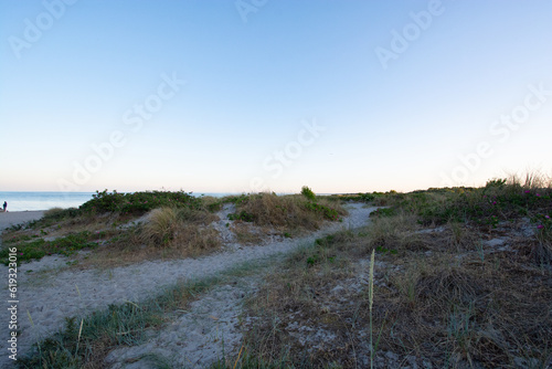 Evening mood on the beach of Ishoj  south of Copenhagen  denmark