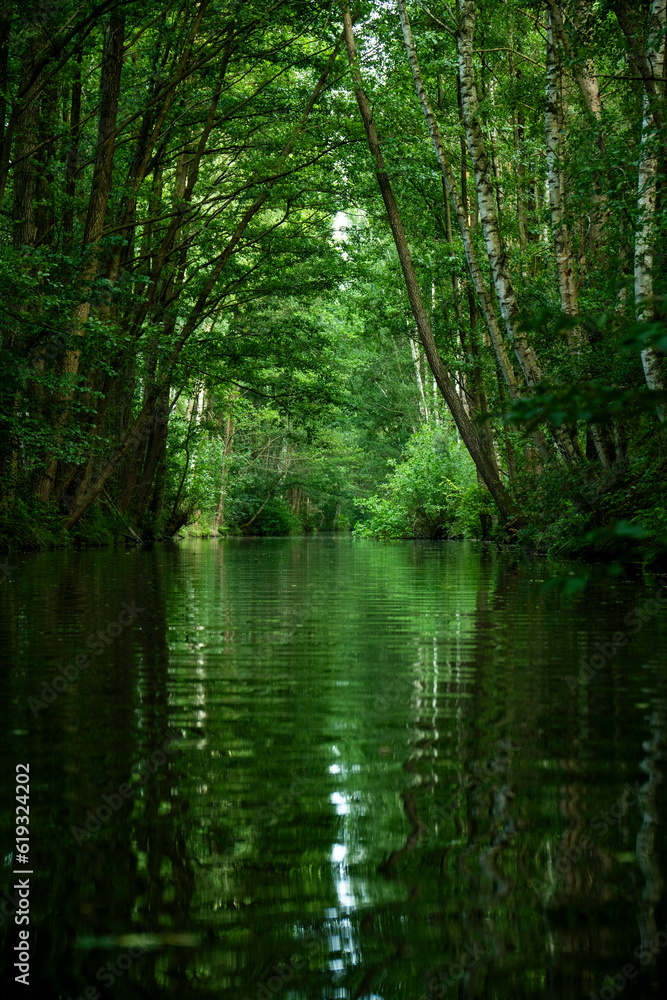 Obraz premium Mit dem Kajak unterwegs im Unterspreewald 5