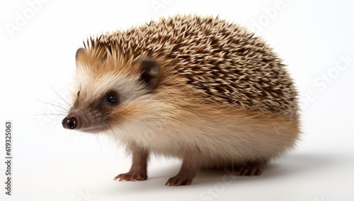 Adorable hedgehog on studio background © Muh