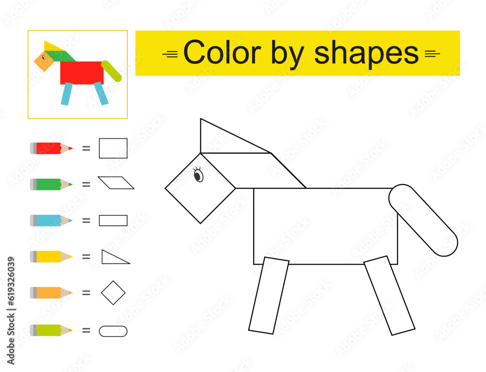 Horse Shape Printable