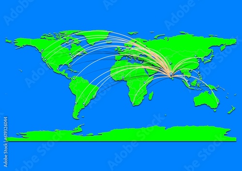 Vibrant Madurai, India map - Export concept map for Madurai, India on World map. Suitable for export concepts. File is suitable for digital editing and prints of all sizes.