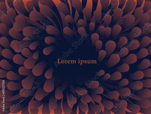 old style beautiful abstract background like anemone eps 10