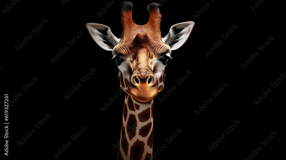 Giraffe (Giraffa). AI Generated
