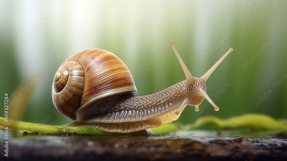 Snail. AI concept Snail. AI concept