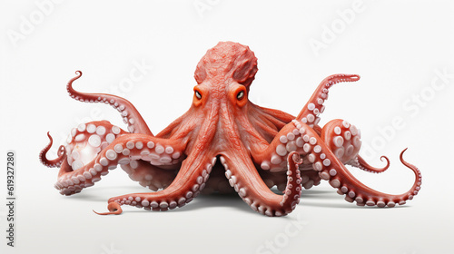octopus  octopuses or octopodes  on isolated background. AI Generative