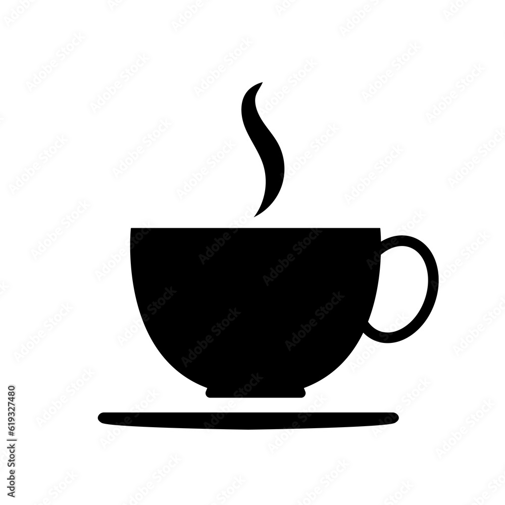 Cup of coffee on a white background. coffee icon. Vector illustration. Cup of coffee on a white background. coffee icon. Vector illustration.
