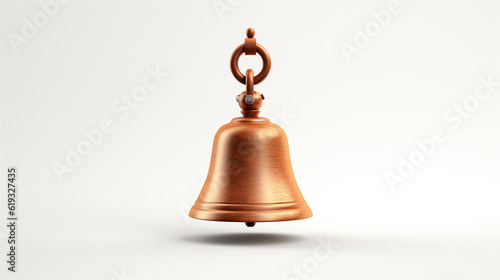 Hanging Bell isolated on white background. AI Generative