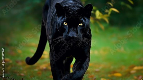 Black panther. AI Generative