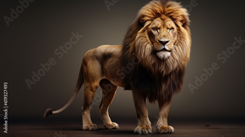 lion (Panthera leo). AI Generative