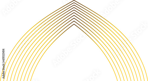 luxury abstract gold floral ornament