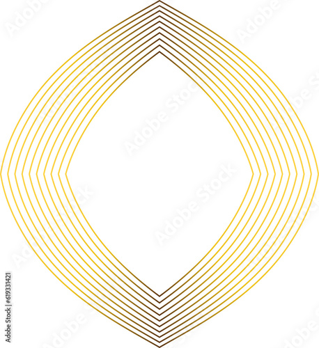 luxury abstract gold floral ornament