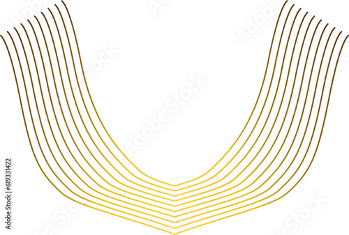 luxury abstract gold floral ornament