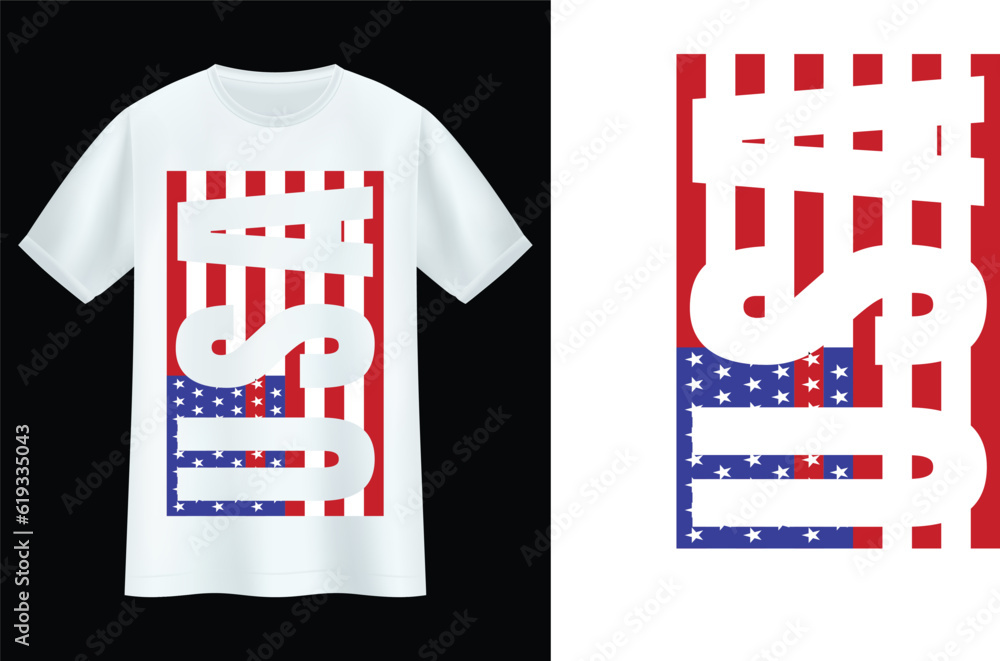 4th July Typography T-shirt Design 4th July Typography T-shirt Design