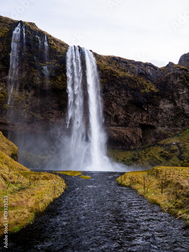 Spectacular Waterfall: Iceland's Natural Wonder © johann