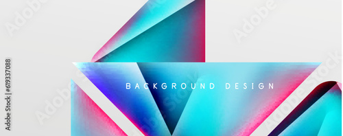 Triangle fluid color gradient abstract background. Vector Illustration For Wallpaper, Banner, Background, Card, Book Illustration, landing page