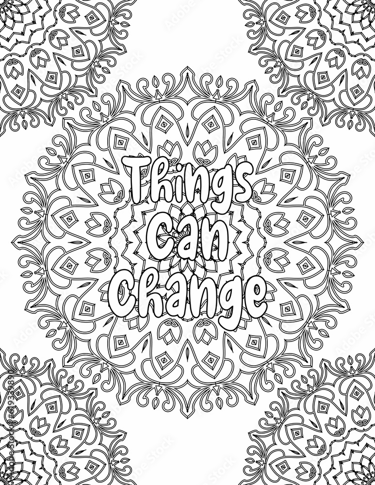 Growth Mindset Coloring Pages, Mandala Coloring Pages for Mindfulness and Relaxation for Kids and Adults