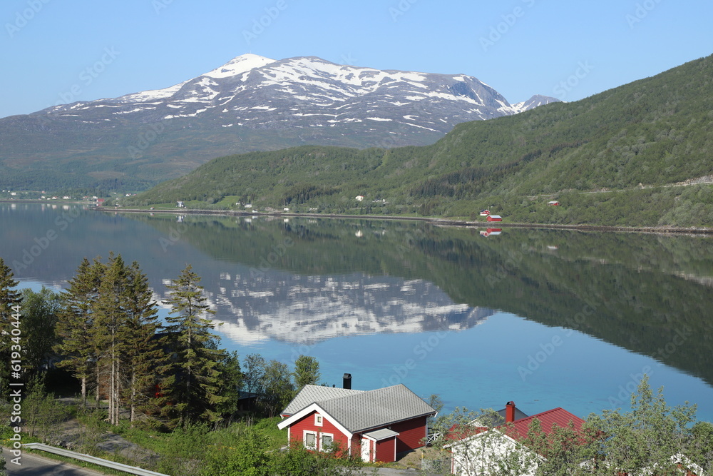 Fjord des ile Vesteralen, Norvège