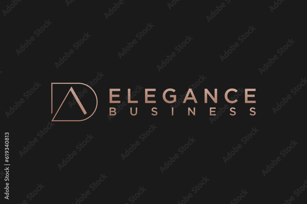 DA initial logo design AD letter font minimalist elegant DA initial logo design AD letter font minimalist elegant