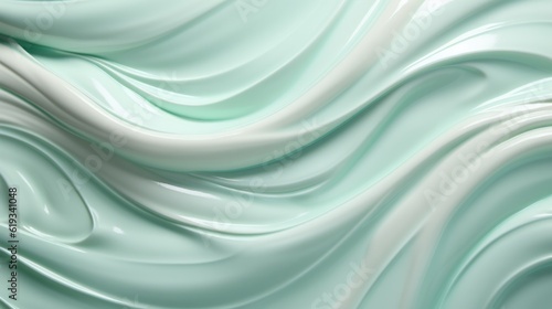 Mint lotion beauty skincare cream texture of cream cosmetic product background
