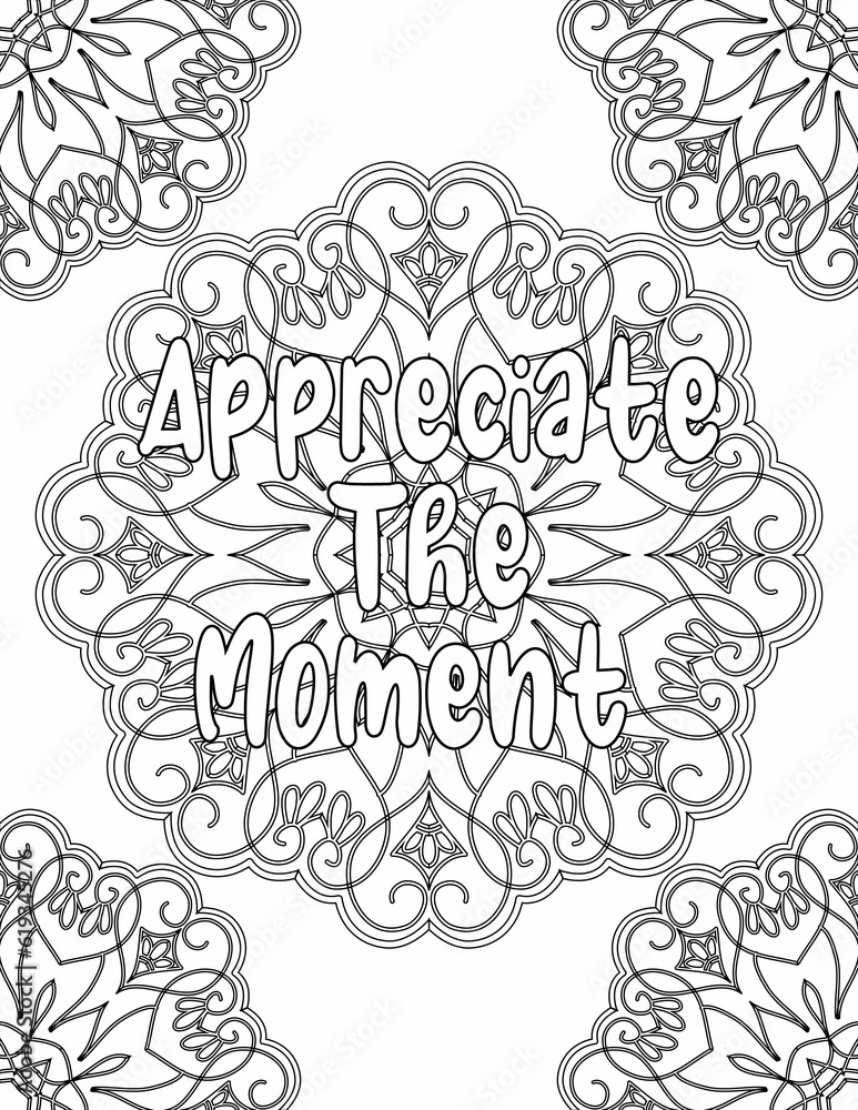 Kindness Coloring Pages, Mandala Coloring Pages for Self-acceptance for Kids and Adults