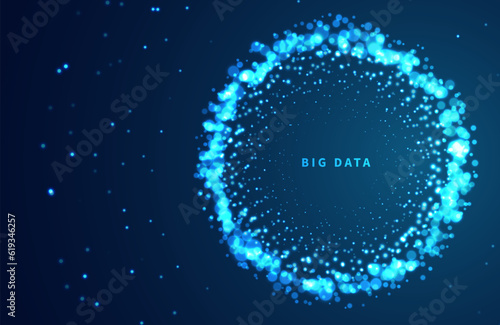Abstract big data visualization.