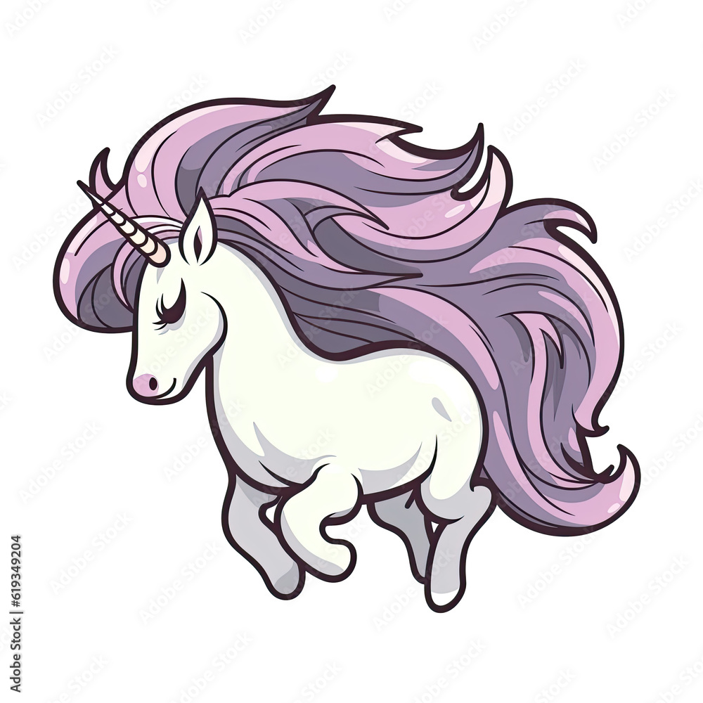 Fototapeta premium Unicorn Generative AI