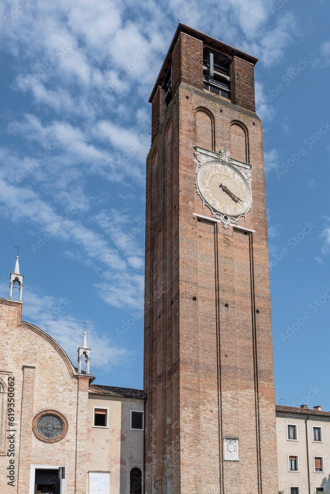 santa Maria Maggiore church bell tower, Treviso, Italy