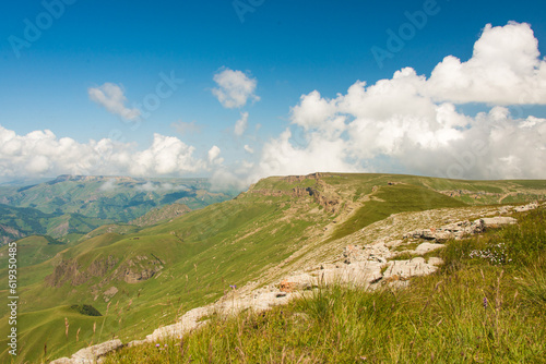 Journey to the mountains, North Caucasus, Bermamyt plateau, travel in Russia