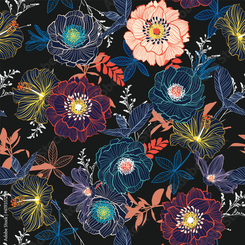 digital textile design ornament and pattern
