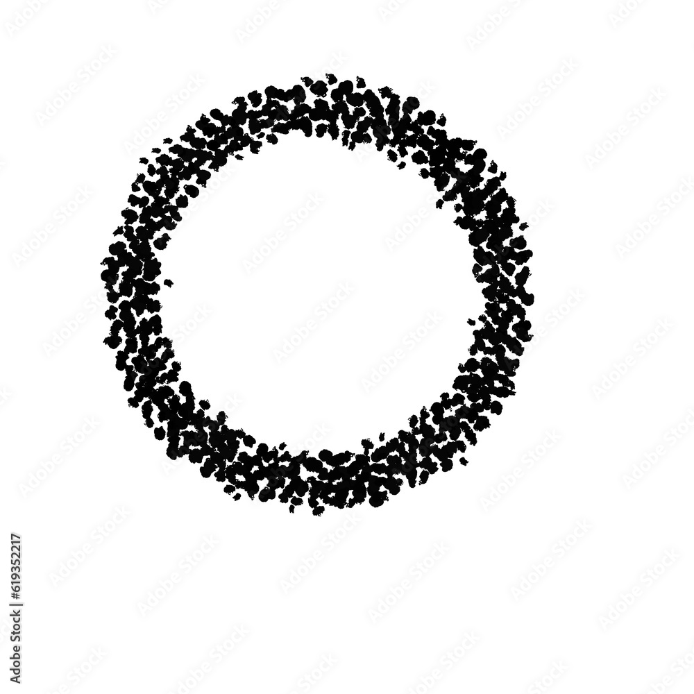 round frame made of circles round frame made of circles