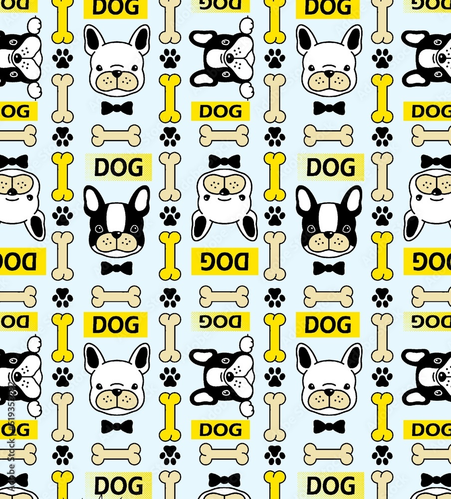 fashion cute dogs alternate hand drawn seamless pattern beautiful multi color Suitable for notebook covers, backgrounds, and boxer shorts. Fashion clothing, men and women, gift paper fashion cute dogs alternate hand drawn seamless pattern beautiful multi color Suitable for notebook covers, backgrounds, and boxer shorts. Fashion clothing, men and women, gift paper