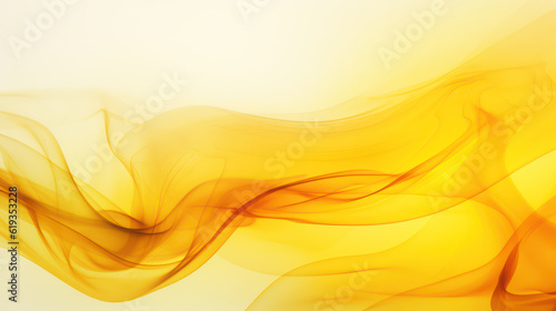 Yellow abstract background  smoke  translucent  waves