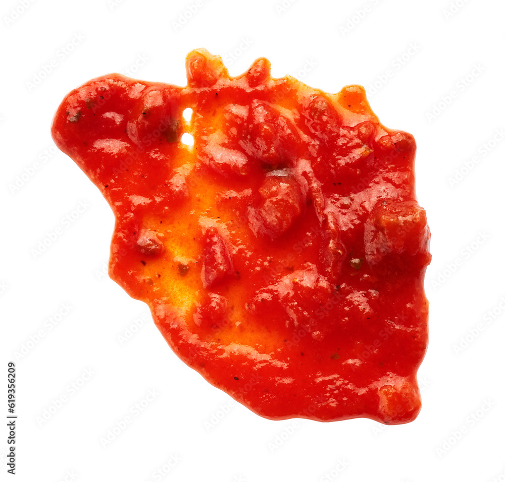 Dip ketchup blots and stains isolated on white background Dip ketchup blots and stains isolated on white background