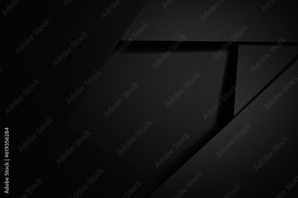 Dark black paper abstract texture business background