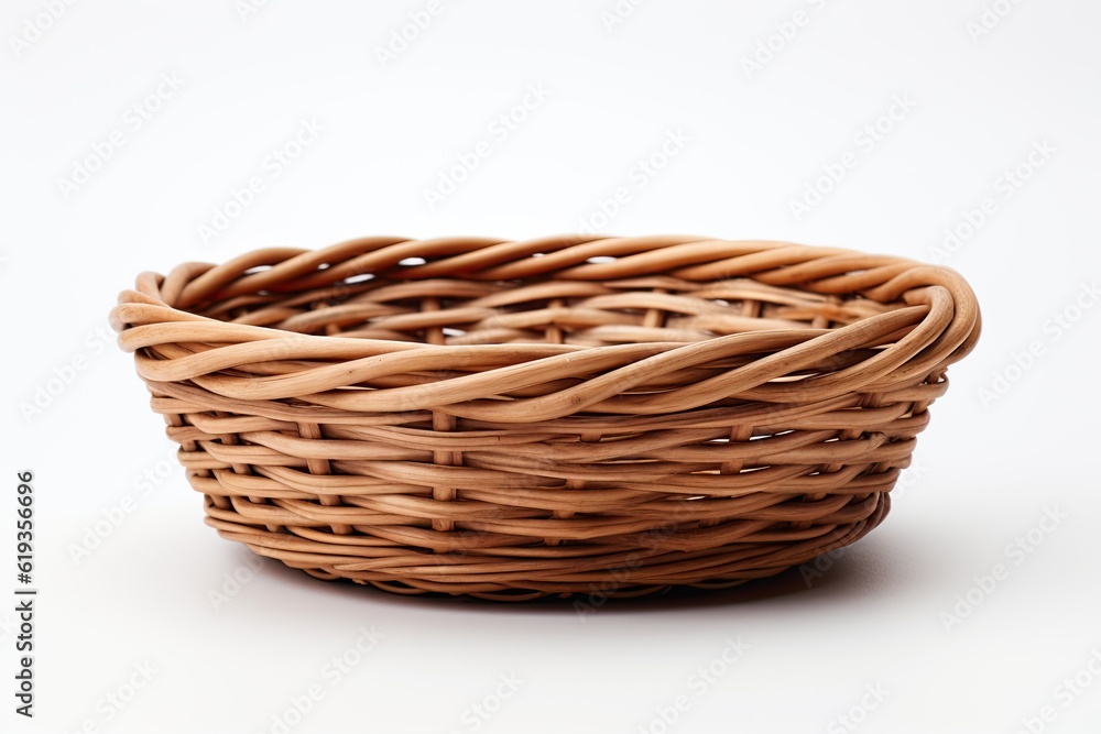 Fototapeta premium Empty basket isolated on white background