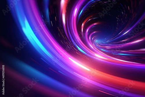 abstract futuristic background with gold PINK blue glowing neon moving high speed wave lines and bokeh lights. Data transfer concept Fantastic wallpaper