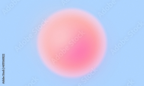 Colored Round Grainy Gradient Texture background with grain texture. © Cursedesign