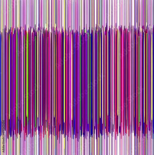 Colored lines are covered with a separate layer of the same thin lines.
